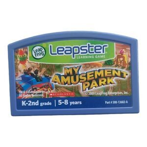 My Amusement Park Leapster learning game cartridge only Leap Frog Scholastic